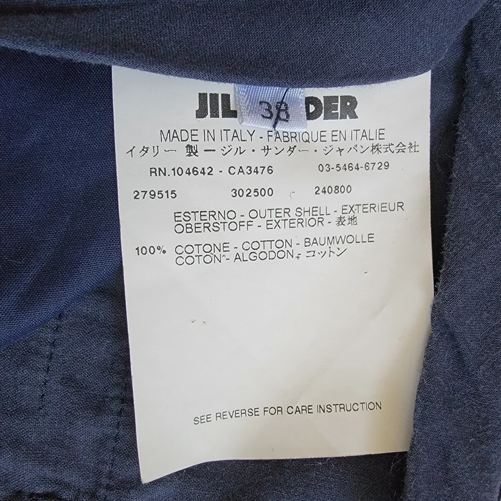 Jil Sander Navy Blue Lightweight Trousers - Picture 9 of 9